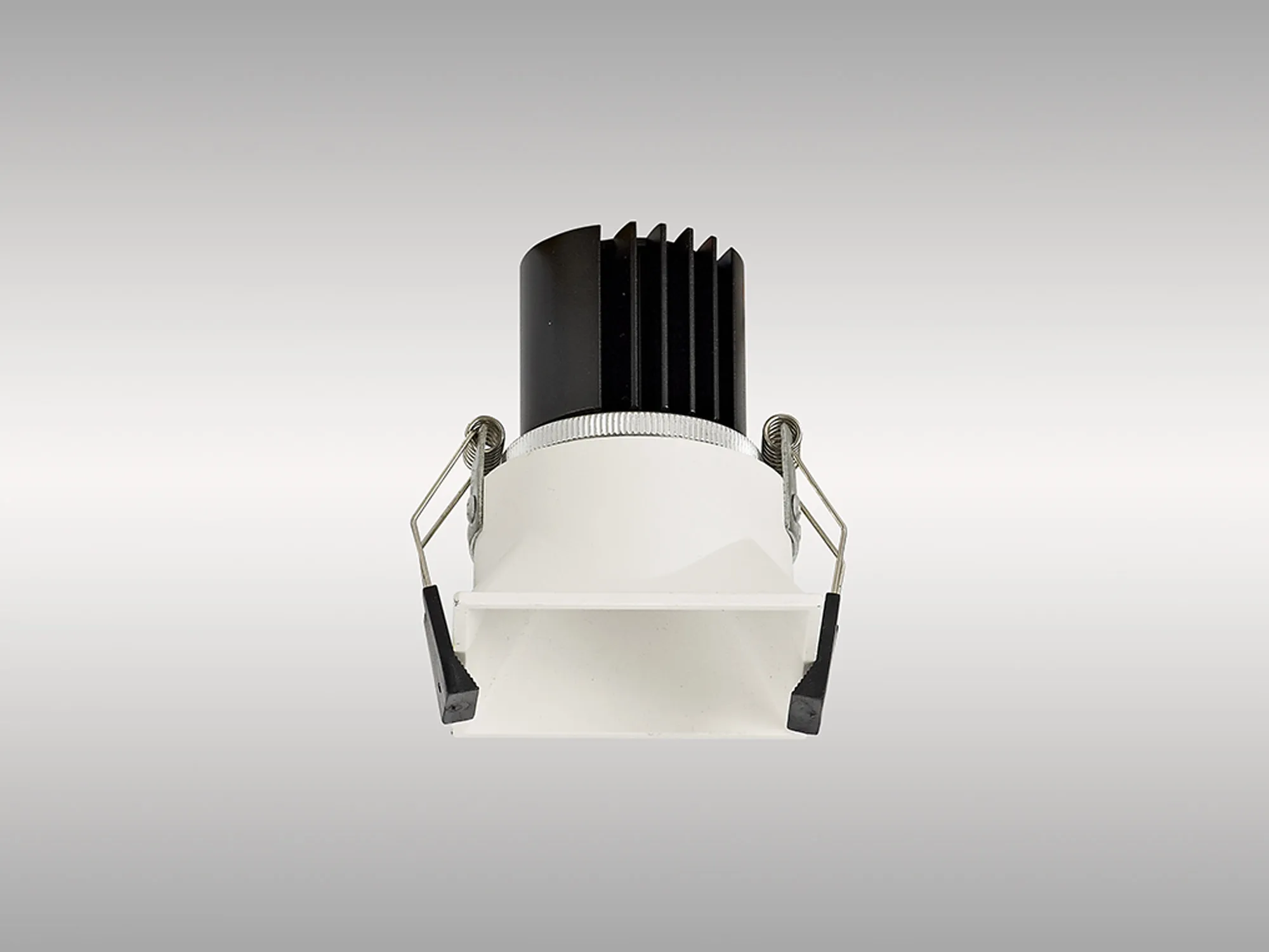 Biox 9 Tridonic Powered 9W 4000K 890lm 24° CRI>90 LED Engine White Square Fixed Recessed Spotlight, IP20 DM201917  Dlux Biox 9